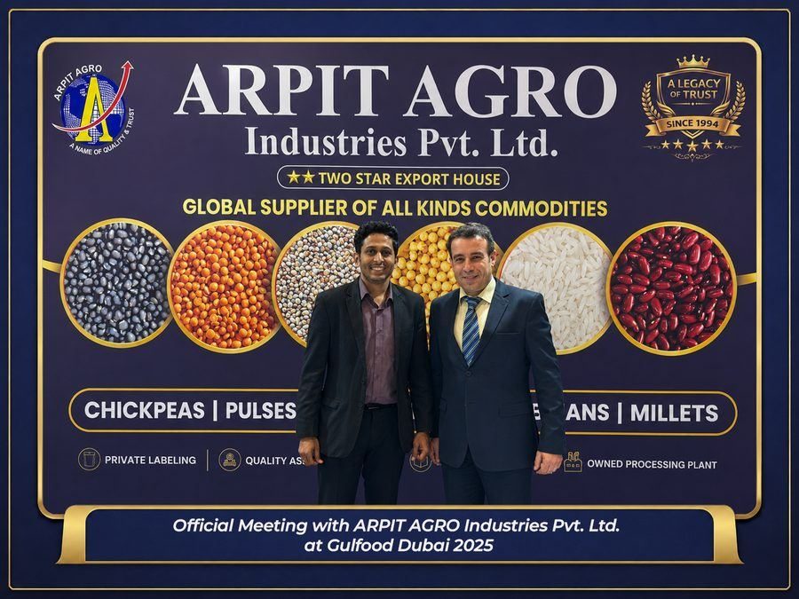 Official Meeting with ARPIT AGRO Industries Pvt. Ltd. at Gulfood Dubai 2025